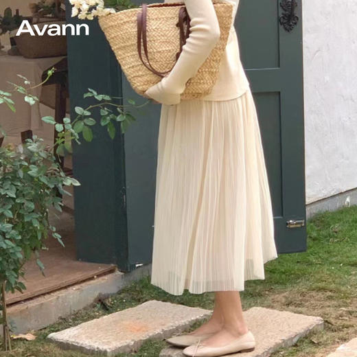 Avann法式珠贝网纱裙 商品图8