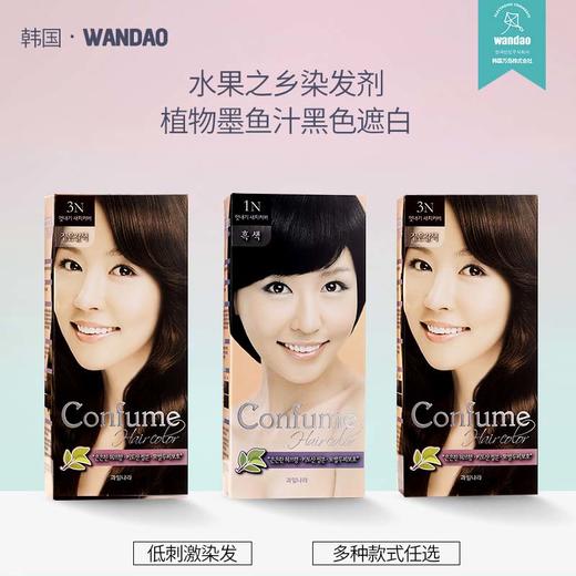 【中欧班列精选】韩国科馥染发剂 原装进口植物天然水果遮白发天然配方WHBX染发剂 60g+60g/盒 商品图0
