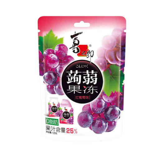 喜之郎蒟蒻果冻红葡萄味【120g】 商品图3