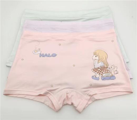 MH竹纤维女童平角内裤2条装35118 商品图0