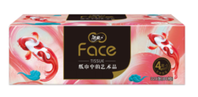 洁柔油画锦鲤盒抽320张（80抽）