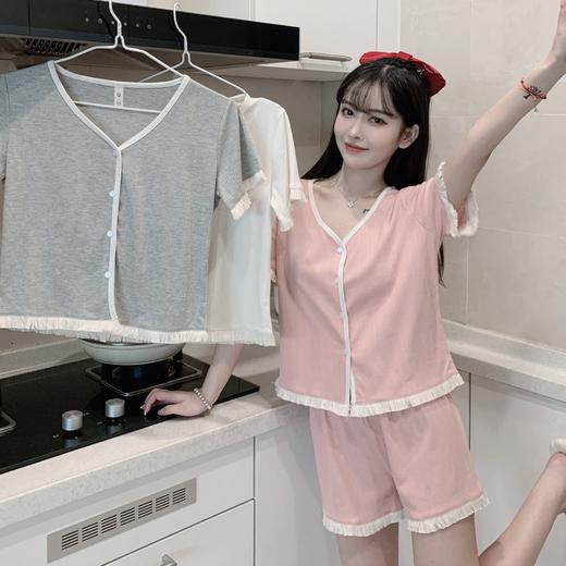 【抖音爆款公主风睡衣】舒适到像裸穿，穿上不想脱下来！睡衣女夏季短袖可爱棉质家居服高质感款式新款可外穿大码套装女 商品图4