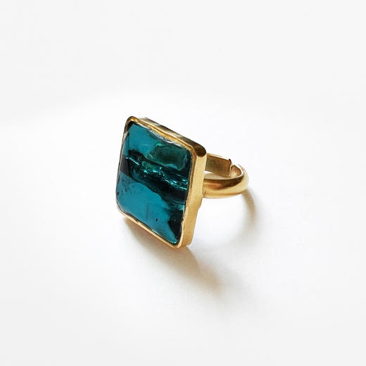 北京仓｜Loulou de la Falaise-Pave-蓝绿色 戒指［法国设计师］ 商品图0