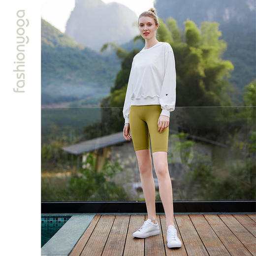 【1】FC12502凡圣瑜伽收腰瑜伽运动五分裤裸感提臀 商品图13