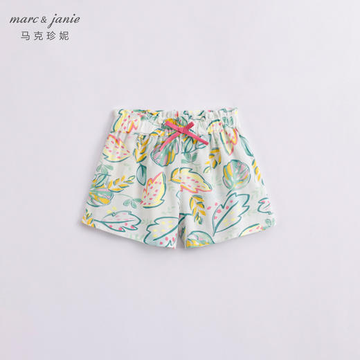 马克珍妮夏装新款 女童花边腰舒适A摆短裤 儿童裤子230001 商品图2