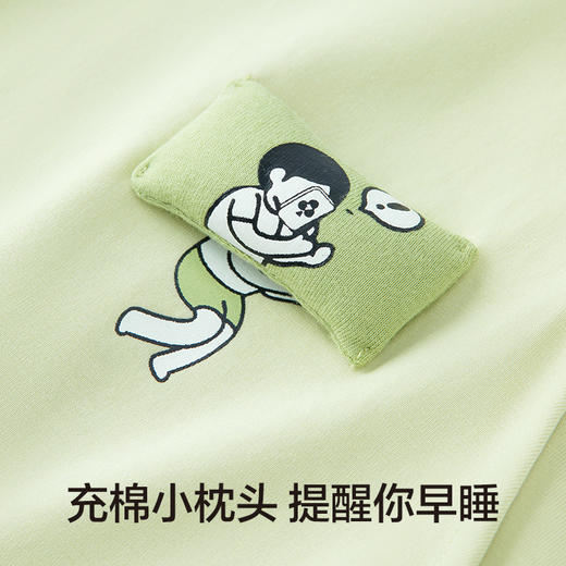 有棵植物停螨衣夏季带胸垫女士家居睡裙G-J6006 商品图4