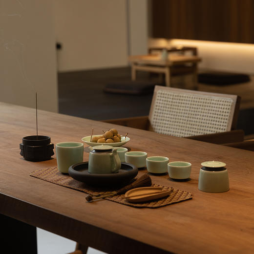 古婺窑火 玉青瓷 茶具套装 听雨 商品图4