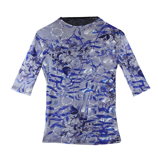 KQL 520N9875大码网纱双层中袖百搭t恤 商品图4