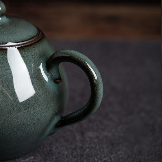 尚唐丨铁胎粉青中庸壶 龙泉青瓷 165ml  商品图2
