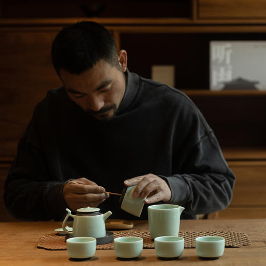 古婺窑火 玉青瓷 茶具套装 听雨 商品图5