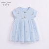 马克珍妮夏装女童弹力针织网纱连衣裙 儿童裙子230865 商品缩略图2