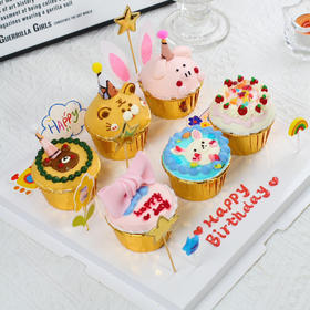【1415】动物派对纸杯蛋糕
