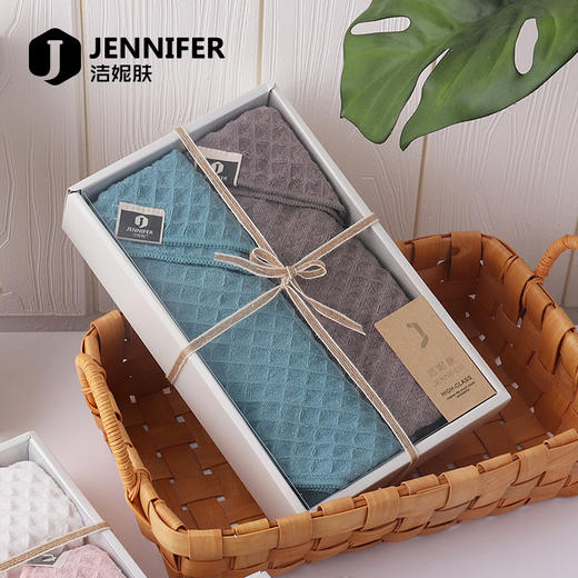 网红同款擦头发超细纤维速干毛巾礼盒两条装 商品图2