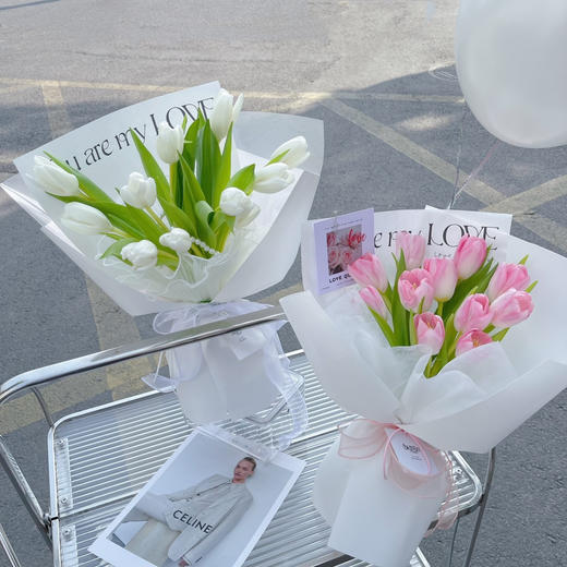 《守护》十枝郁金香花束 商品图0