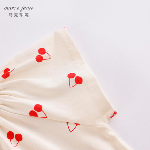 马克珍妮夏装新款 女宝宝蝴蝶袖纯棉连体衣 婴儿哈衣230632 商品图3