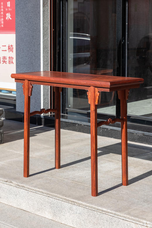 红桥红  家具严选  缅甸花梨（大果紫檀）【98 云熙 平头案】 商品图2