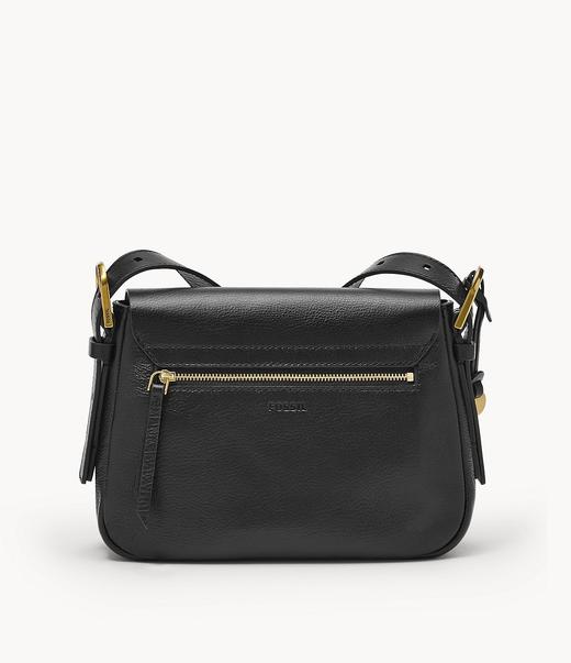 Fossil 化石Harper小号马鞍包 复古牛皮 棕色&黑色特价￥850直邮到手 商品图7