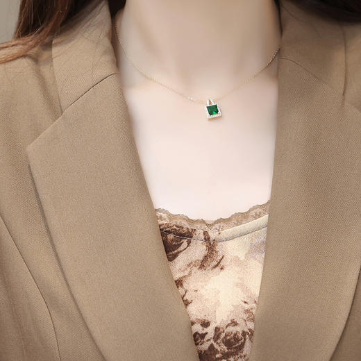 时尚小西装印花长款，七分袖网纱气质连衣裙两件套QYM-XQD-19A23010-L 商品图3