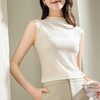 （2件装）气质半高领网纱打底衫，纯色无袖上衣SG-X3C0001 商品缩略图5