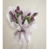 《葡萄紫》-10枝紫色郁金香花束 商品缩略图2