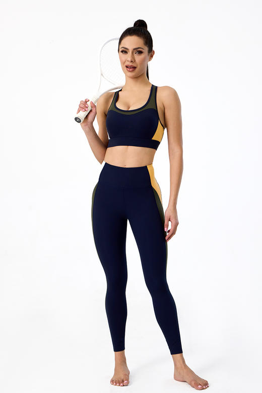 多色拼接工字背Bra 商品图4