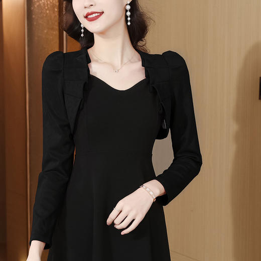 新款鹿皮绒旗袍外搭，复古百搭坎肩开衫KQL-2313 商品图3