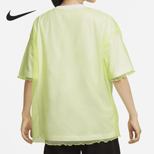 Nike/耐克女子网纱两层透气休闲运动短袖T恤 DD4530-736 商品图2