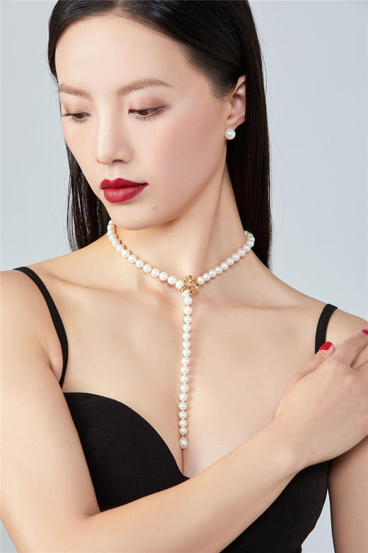 雪绒花珍珠项链 商品图4