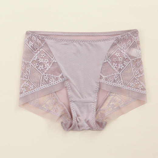 TG-TG01S135真丝中腰女内裤 桑蚕丝三角裤蕾丝性感花边短裤透气 商品图6