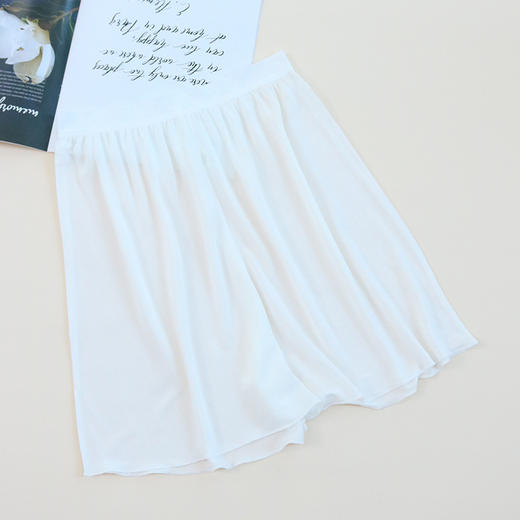 TG-TG01S138真丝打底裙裤女宽松透气桑蚕丝木耳边放走光裤 商品图5