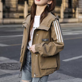 裁缝学苑AS05 新款外套纸样女装上衣连帽风衣女短款服装打板裁剪