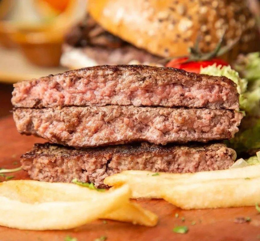 D【春季好食材】 天花板级和牛肉饼100g/片拍8片送2片  再加赠6个汉堡胚