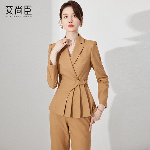 小香风职业套装女2023春季新款女神范西装两件套高级感时尚工作服 商品图2