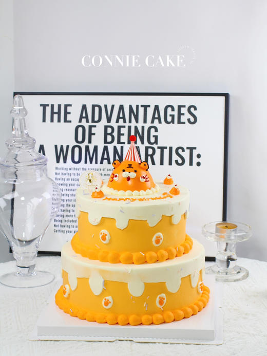 【1421】可爱虎宝宝周岁蛋糕 商品图1