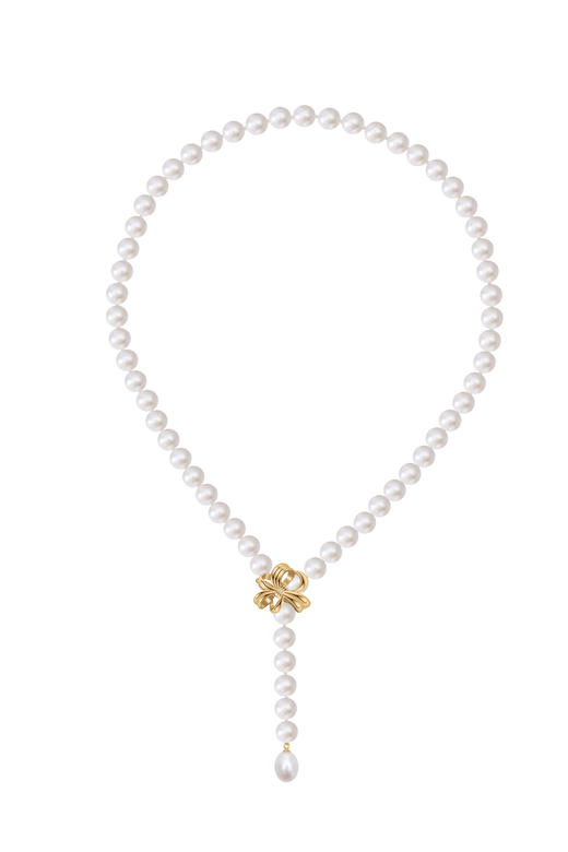 雪绒花珍珠项链 商品图0