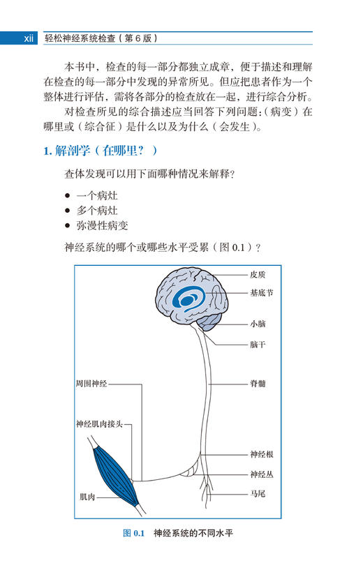 轻松神经系统检查 第6版 张巍 俞萌 译 神经系统检查方法说明解读 临床诊断 各亚专业医师工具书 北京大学医学出版社9787565927546 商品图3