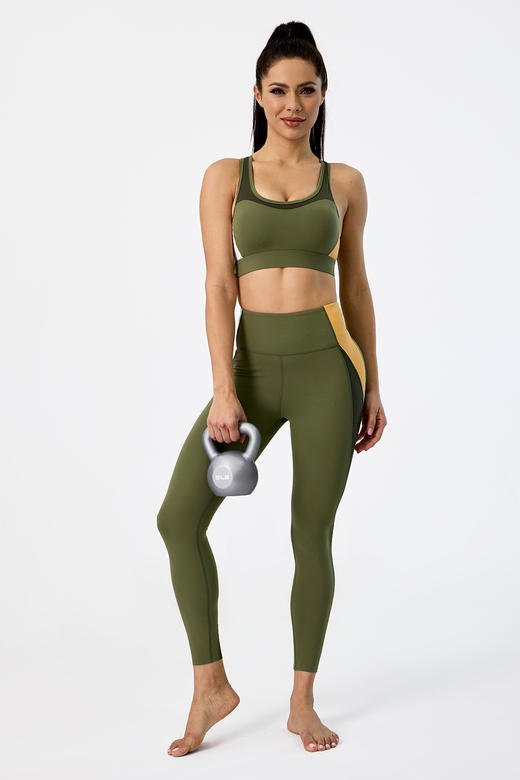 多色拼接工字背Bra 商品图3