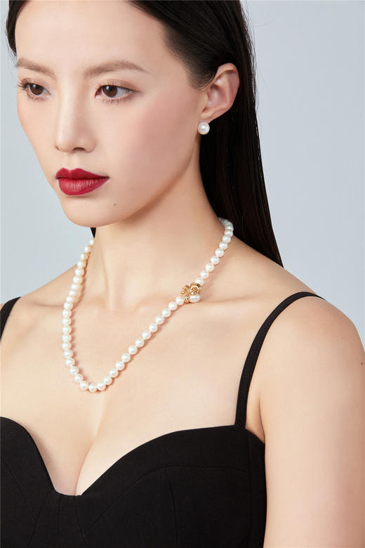 雪绒花珍珠项链 商品图9