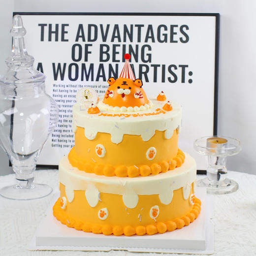 【1421】可爱虎宝宝周岁蛋糕 商品图0