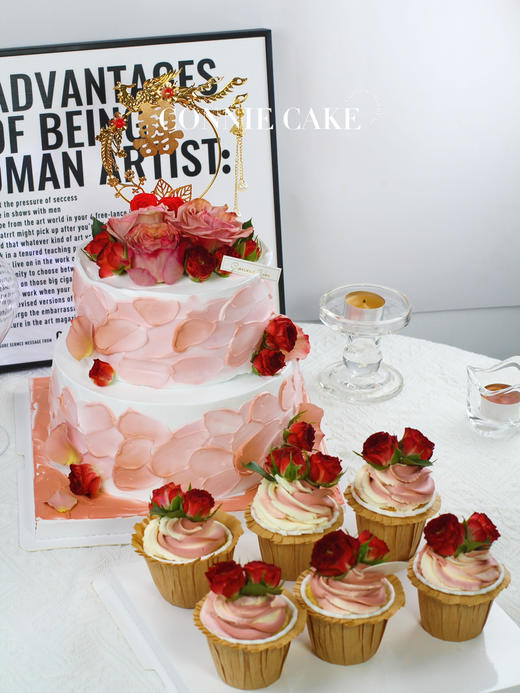 【1423】中式粉色订婚蛋糕 商品图3