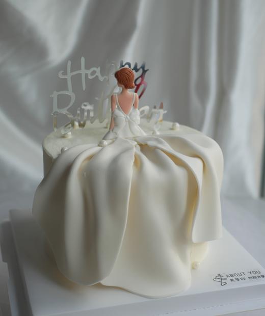 背影女神蛋糕 翻糖款一鲜奶动物奶油蛋糕 商品图1