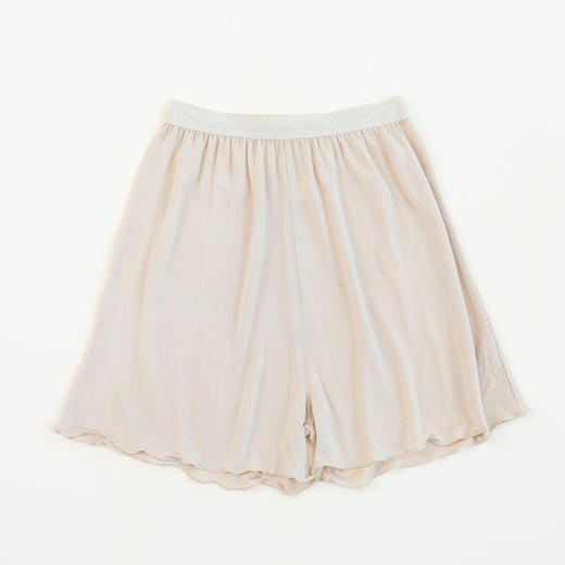 TG-TG01S138真丝打底裙裤女宽松透气桑蚕丝木耳边放走光裤 商品图4