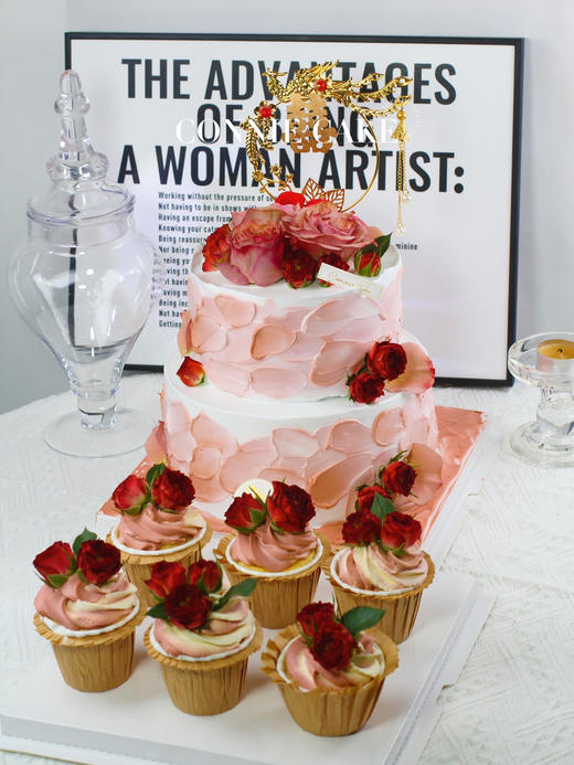 【1423】中式粉色订婚蛋糕 商品图2