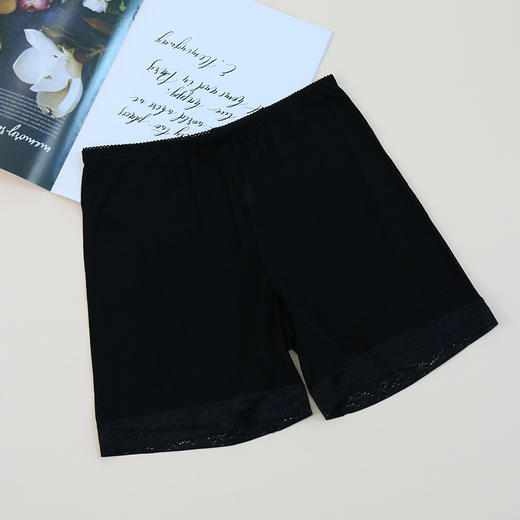 TG-TG01S139真丝三分打底裤女 中腰桑蚕丝裤加档内裤微弹宽松 商品图6