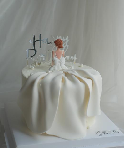 背影女神蛋糕 翻糖款一鲜奶动物奶油蛋糕 商品图0