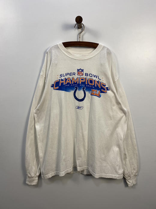 Reebok 锐步 NFL 美国职业橄榄球大联盟 SUPER BOWL 超级碗 长袖T恤 _SLT(L) 商品图1