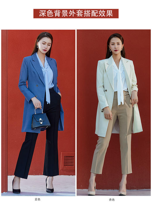 春秋新款时尚职业连衣裙收腰显瘦气质女神范西装裙设计感小众裙子 商品图3