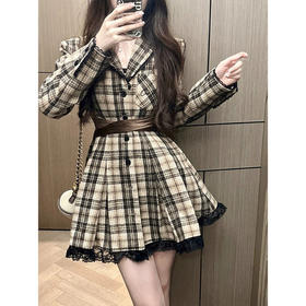 裁缝学苑AS06 蕾丝边短款连衣裙纸样衬衫裙女装裙子样板新款打版