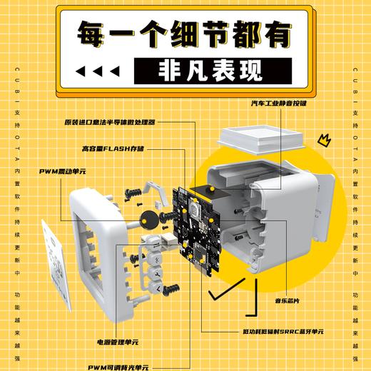 【仰仰推荐 时间片管理 日程提醒闹钟】带娃神器 自律神器 Cubi 1S 学生专用时间管理器 智能语音说话电子闹钟儿童桌面时钟起床闹铃叫醒计时器 提醒闹钟 商品图5