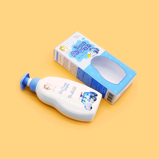 【中欧班列精选】韩国我珂爱婴幼儿洁面洗发沐浴合一 原装进口婴宝宝洗发水洗护湿清洁温和无刺激 350ml/瓶WHBX 商品图4